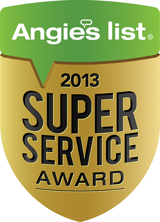 Angie's List carpet and upholstery Super Service Award winner 2013